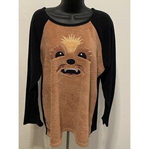 Star Wars Womens 2X (18-20)Sleepwear Soft Fleece Warm Long Sleeve Pajama Top